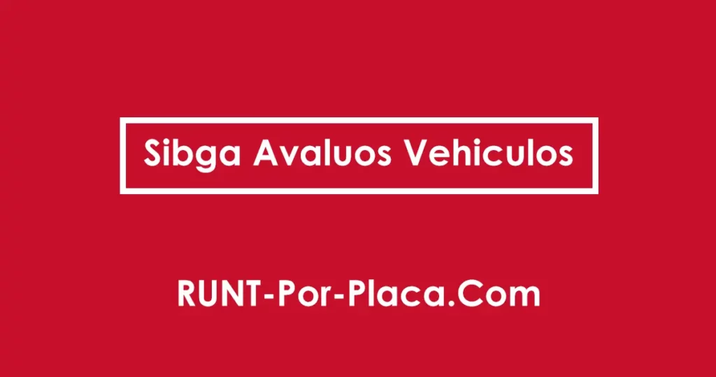 Sibga Avaluos Vehiculos